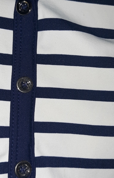 NWT ☆Plus Size ☆Charter Club ☆Stripe Henley 3/4 Sleeve 0X Top☆$69.99 retail - Picture 5 of 14